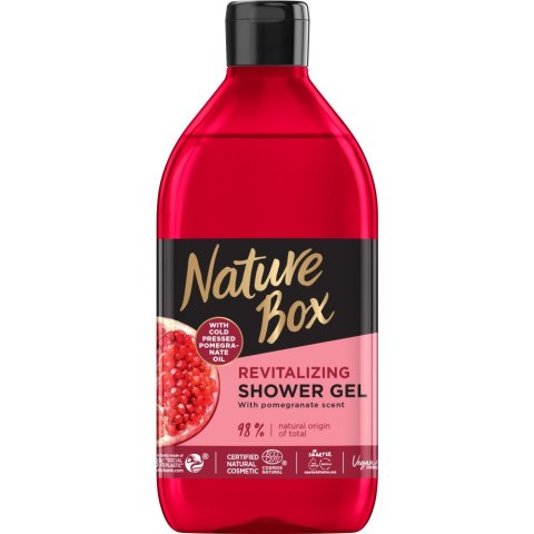 Pomegranate Oil rewitalizujący żel pod prysznic z olejem z granatu 385ml Nature Box