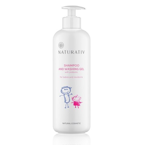 Naturativ Shampoo and Washing Gel For Babies and Newborns szampon i płyn do kąpieli dla dzieci i niemowląt 500ml Naturativ Shampoo and Washing Gel For Babies and Newborns szampon i płyn do kąpieli dla dzieci i niemowląt 500ml