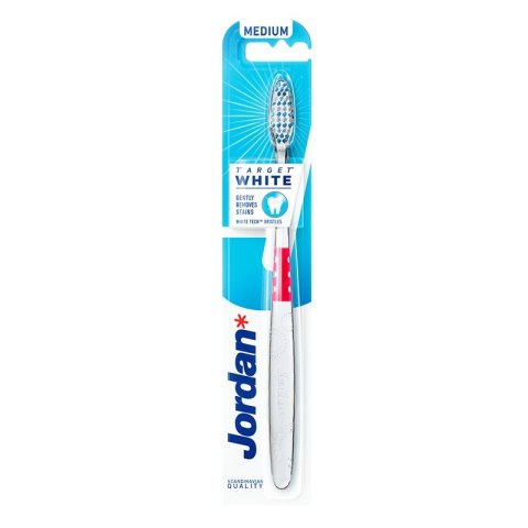Jordan Target White szczoteczka do zębów Średnia 1szt. Jordan Target White szczoteczka do zębów Średnia 1szt.