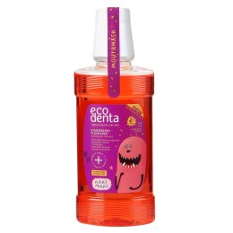 Ecodenta Strawberry Flavoured Mouthwash For Kids płyn do płukania jamy ustnej dla dzieci o smaku truskawkowym 250ml