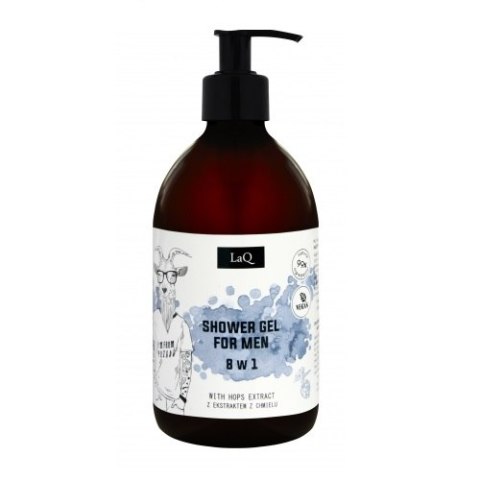 LaQ Żel pod prysznic dla facetów 8w1 z ekstraktem z chmielu Kozioł 500ml LaQ Żel pod prysznic dla facetów 8w1 z ekstraktem z chmielu Kozioł 500ml