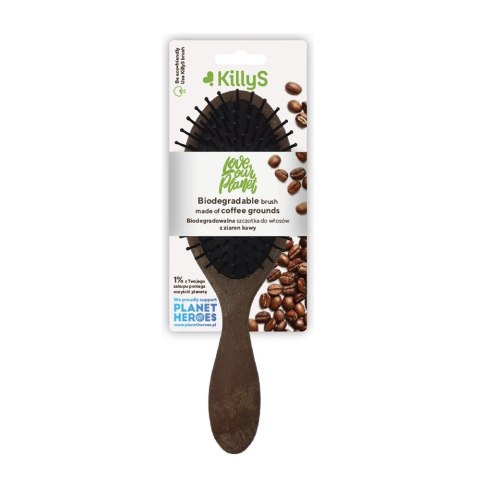 KillyS Biodegradable Brush biodegradowalna szczotka do włosów z ziaren kawy KillyS Biodegradable Brush biodegradowalna szczotka do włosów z ziaren kawy