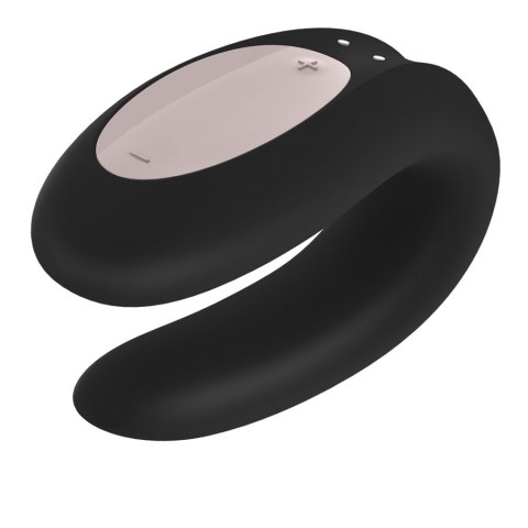 Satisfyer Double Joy Partner Vibrator wibrator dla par sterowany aplikacją Black Satisfyer Double Joy Partner Vibrator wibrator dla par sterowany aplikacją Black
