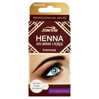 Joanna Henna do brwi i rzęs kremowa 3.0 Ciemny Brąz 15ml