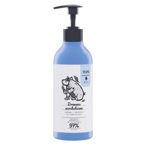 Yope Naturalny regenerujący żel pod prysznic Drzewo sandałowe Szafran i Patchouli 400ml Yope Naturalny regenerujący żel pod prysznic Drzewo sandałowe Szafran i Patchouli 400ml
