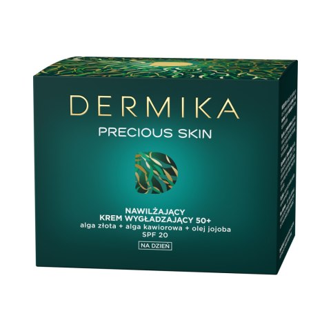 Dermika Precious Skin 50+ nawilżający krem wygładzający na dzień SPF20 50ml Dermika Precious Skin 50+ nawilżający krem wygładzający na dzień SPF20 50ml