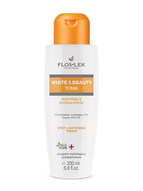 Floslek White & Beauty tonik wybielający przebarwienia 200ml Floslek White & Beauty tonik wybielający przebarwienia 200ml