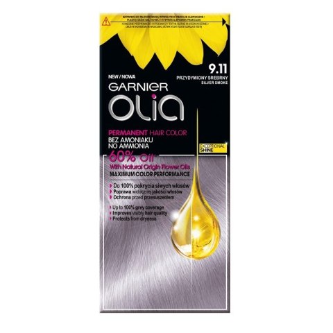 Garnier Olia farba do włosów 9.11 Przydymiony Srebrny Garnier Olia farba do włosów 9.11 Przydymiony Srebrny