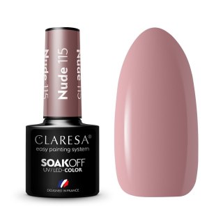 Claresa Soak Off UV/LED Nude lakier hybrydowy 115 5g