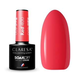 Claresa Soak Off UV/LED Red lakier hybrydowy 400 5g