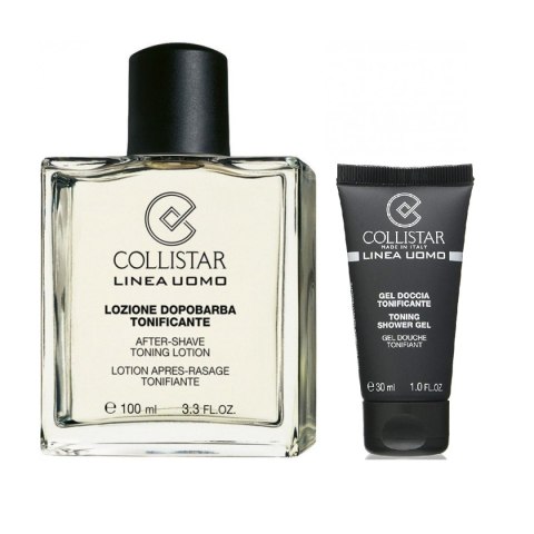 Collistar Zestaw After-Shave Toning Lotion woda tonizująca po goleniu 100ml + Toning Shower Gel tonizujący żel pod prysznic 30ml Collistar Zestaw After-Shave Toning Lotion woda tonizująca po goleniu 100ml + Toning Shower Gel tonizujący żel pod prysznic 30ml