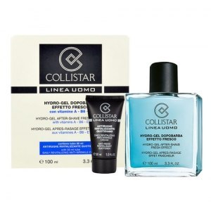 Collistar Zestaw Hydro-Gel After-Shave Fresh Effect żel po goleniu 100ml + Daily Anti-Wrinkle Cream krem przeciwzmarszczkowy 30ml