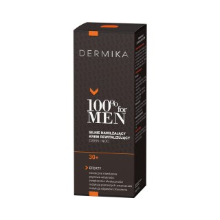 Dermika 100% for Men Cream 30+ silnie nawilżający krem rewitalizujący na dzień i na noc 50ml