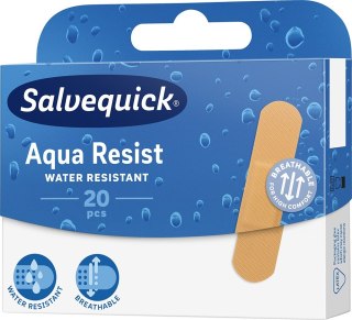 Salvequick Aqua Resist wodoodporne plastry opatrunkowe 20szt.