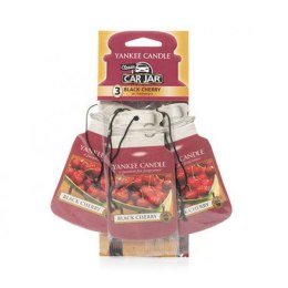 Yankee Candle Car Jar Bonus Pack zestaw zapachów samochodowych Black Cherry 3 sztuki
