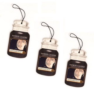 Yankee Candle Car Jar Bonus Pack zestaw zapachów samochodowych Midsummer's Night 3 sztuki