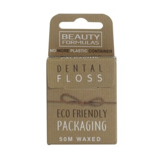 Beauty Formulas Eco Friendly Dental Floss ekologiczna woskowana nić dentystyczna 50m