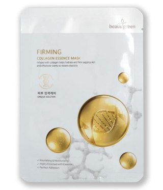 BeauuGreen Firming Collagen Essence Mask ujędrniająca maseczka do twarzy Kolagen 23g