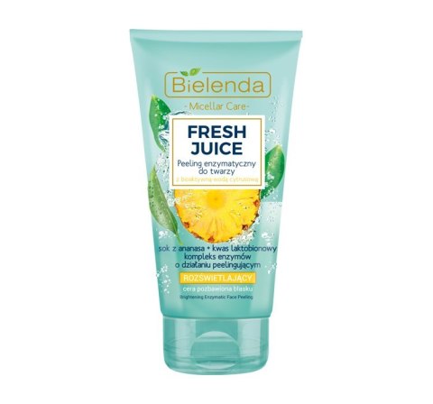 Bielenda Fresh Juice peeling enzymatyczny rozświetlający z wodą cytrusową Ananas 150g Bielenda Fresh Juice peeling enzymatyczny rozświetlający z wodą cytrusową Ananas 150g