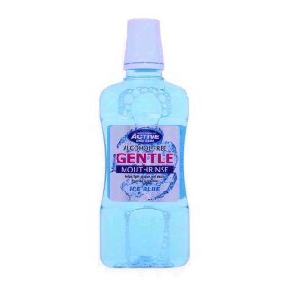 Active Oral Care Gentle Mouthrinse bezalkoholowy płyn do płukania jamy ustnej z fluorem Ice Blue 500ml