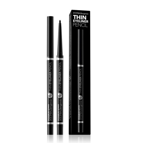 Bell Hypoallergenic Thin Eyeliner Pencil hypoalergiczna konturówka do oczu 01 Black Bell Hypoallergenic Thin Eyeliner Pencil hypoalergiczna konturówka do oczu 01 Black