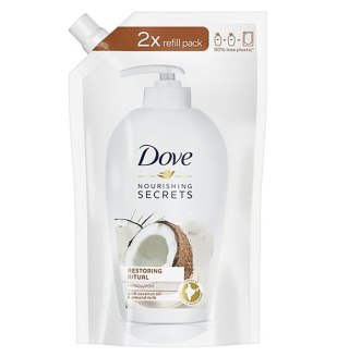 Dove Nourishing Secrets Restoring Ritual mydło do rąk w płynie zapas Coconut Oil & Almond Milk 500ml