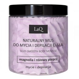 Naturalny mus do mycia i depilacji ciała Magnolia i Różowy Pieprz 250ml LaQ