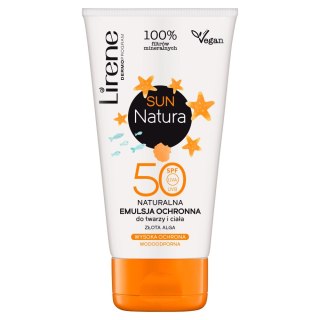 Lirene Sun Natura SPF50 naturalna emulsja ochronna do twarzy i ciała 120ml