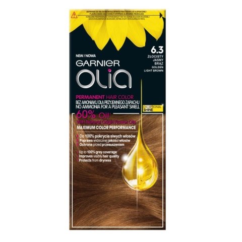 Olia farba do włosów 6.3 Złocisty Jasny Brąz Olia farba do włosów 6.3 Złocisty Jasny Brąz