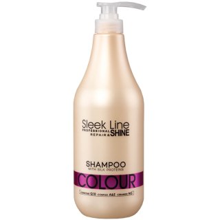 Sleek Line Colour Shampoo szampon z jedwabiem do włosów farbowanych 1000ml