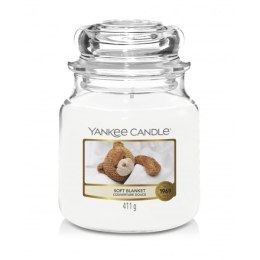 Yankee Candle Świeca zapachowa średni słój Soft Blanket 411g