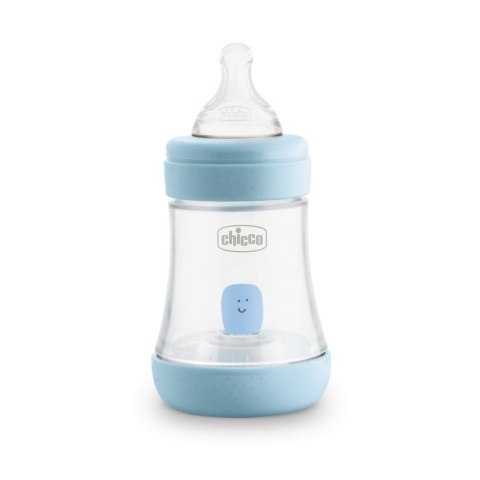 Chicco Perfect5 butelka antykolkowa ze smoczkiem silikonowym przepływ wolny 0m+ Boy 150ml Chicco Perfect5 butelka antykolkowa ze smoczkiem silikonowym przepływ wolny 0m+ Boy 150ml