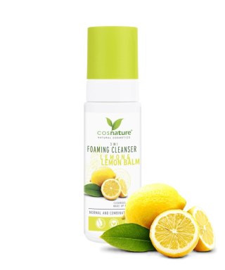 Cosnature Foaming Cleanser 3in1 naturalna pianka oczyszczająca z cytryną i melisą 150ml