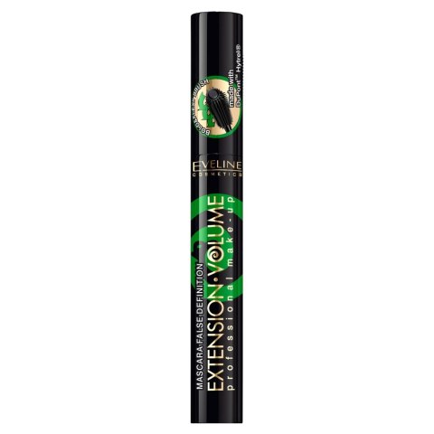 Extension Volume 4D False Definition Mascara wydłużająco-podkręcający tusz do rzęs Black 10ml Eveline Cosmetics