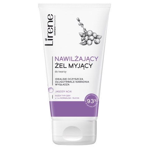 Lirene Nawilżający żel myjący do twarzy 150ml Lirene Nawilżający żel myjący do twarzy 150ml