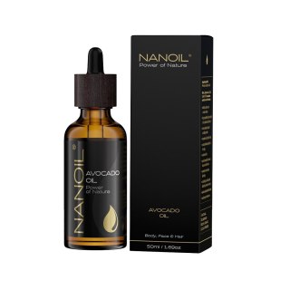 Nanoil Avocado Oil olejek z awokado do pielęgnacji włosów i ciała 50ml