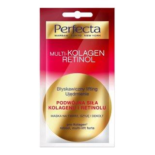 Perfecta Multi-Kolagen Retinol maska na twarz szyję i dekolt 8ml