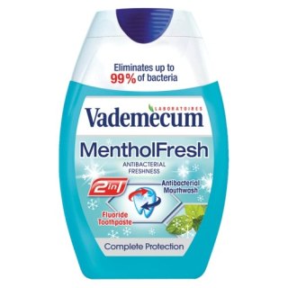 Vademecum 2in1 Toothpaste&Mouthwash Mentol Fresh pasta do zębów i płyn do płukania jamy ustnej 75ml