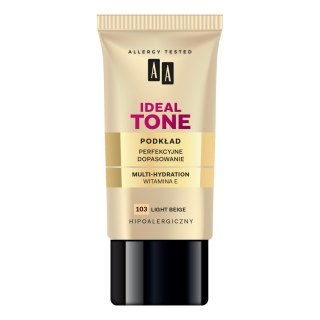 AA Make Up Ideal Tone podkład perfekcyjne dopasowanie 103 Light Beige 30ml