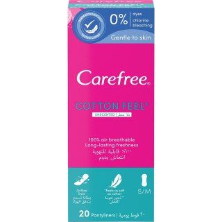 Carefree Cotton Feel Normal wkładki higieniczne nieperfumowane 20szt