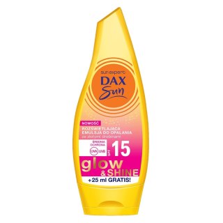 Rozświetlająca emulsja do opalania ze złotymi drobinami Glow&Shine SPF15 175ml Dax Sun