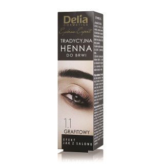 Delia Eyebrow Expert tradycyjna henna do brwi 1.1 Grafit 2g