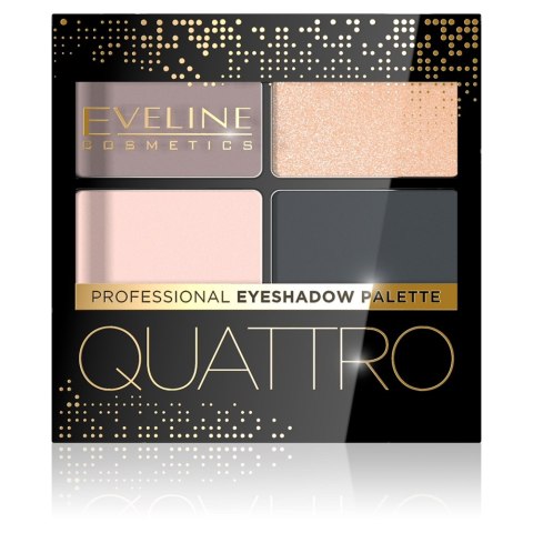 Eveline Cosmetics Quattro Professional Eyeshadow Palette paletka cieni do powiek 02 3.2g Eveline Cosmetics Quattro Professional Eyeshadow Palette paletka cieni do powiek 02 3.2g