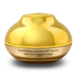 HiSkin SkinLed Golden Face And Neck MC2 Serum With Nanocollagen Vege kolagenowe złote serum do twarzy refill 30ml