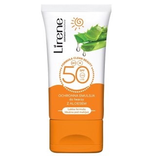 Lirene Ochronna emulsja do twarzy z aloesem SPF50 50ml