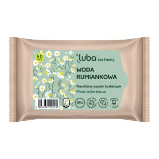 Luba Eco Family nawilżany papier toaletowy z Wodą Rumiankową 50szt.