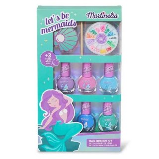 Martinelia Let's Be Mermaids Nails Desing Kit zestaw lakier do paznokci 5x4ml + ozdoby do paznokci + pilniczek + patyczek do paznokci