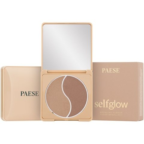 Paese Self Glow Bronzing Powder prasowany puder brązujący Medium 6g Paese Self Glow Bronzing Powder prasowany puder brązujący Medium 6g