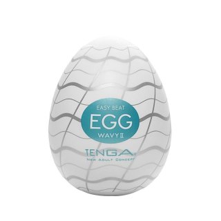 TENGA Easy Beat Egg Wavy II jednorazowy masturbator w kształcie jajka