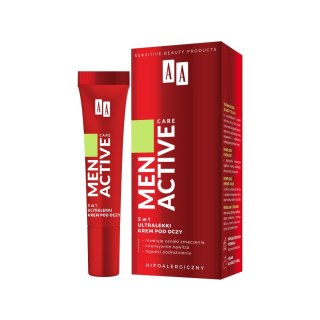 AA Men Active Care 3w1 ultralekki krem pod oczy 15ml